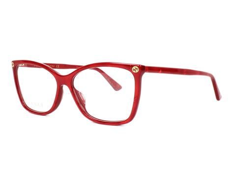 red gucci frames